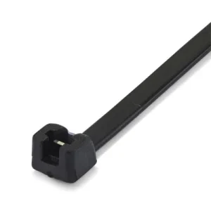 Ctie 140×3.5mm Nylon Tyraps met metalen tong zwart | Per 100 stuks