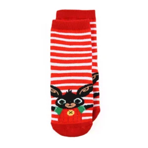 Bing Bunny Antislip Sokken – Rood/Wit Gestreept – Maat 19/22 t/m 27/30